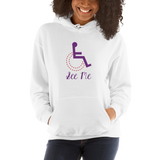 See Me (Not My Disability) Women's Hoodie White/Grey