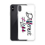 Different Does Not Equal Less (As Seen On Netflix’s Raising Dion) White iPhone Case