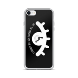 See the Person, Not the Disability (Eyelash Design) Black iPhone Case