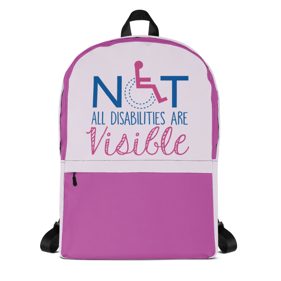 backpack school not all disabilities are visible invisible disabilities hidden non-visible unseen mental disabled Psychiatric neurological chronic