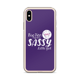 Big Fan of this Sassy Little Girl (Esperanza - Raising Dion) Purple iPhone Case