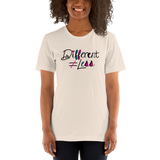 Different Does Not Equal Less (Disability Logo Added into "D") Light Shirts