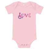 LOVE (for the Special Needs Community) Baby Onesie Light Colors