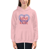 I Love Someone Rare (with a Rare Condition) Kid's Hoodie