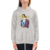 kid's hoodie Not All Actor Use Stairs yellow cartoon Raising Dion Esperanza Netflix Sammi Haney ableism disability rights inclusion wheelchair actors disabilities actress