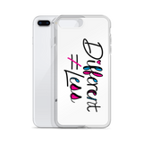 Different Does Not Equal Less (As Seen On Netflix’s Raising Dion) White iPhone Case