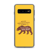 Samsung case Never Underestimate the power of a Special Needs Papa Bear! dad father parent parenting man male