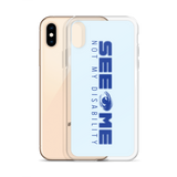 See Me Not My Disability (Halftone) Blue iPhone Case