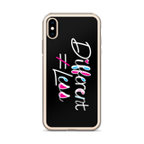 Different Does Not Equal Less (As Seen On Netflix’s Raising Dion) Black iPhone Case
