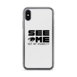 See Me Not My Disability (Halftone) iPhone Case