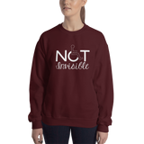 Not Invisible (Sweatshirt - Dark Colors Women's Design)