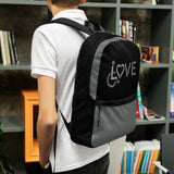 LOVE (for the Special Needs Community) Black Backpack