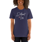 Different Does Not Equal Less (Original Clean Design) Adult Dark Color Shirts