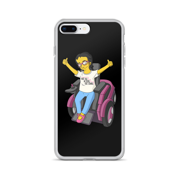 Esperanza From Raising Dion (Yellow Cartoon) Not All Actors Use Stairs Black iPhone Case