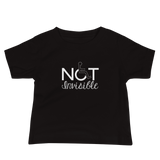 baby Shirt not invisible disabled disability special needs visible awareness diversity wheelchair inclusion inclusivity impaired acceptance