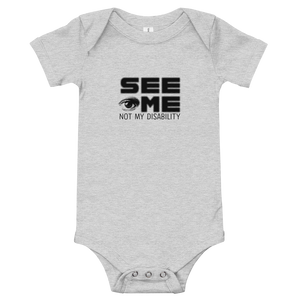 baby onesie babysuit bodysuit See me not my disability wheelchair invisible acceptance special needs awareness diversity inclusion inclusivity 