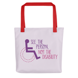 See the Person, Not the Disability (Women's Tote Bag)