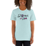 Different Does Not Equal Less (Disability Logo Added into "D") Light Shirts