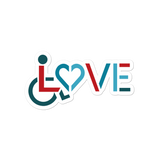 LOVE (for the Special Needs Community) Men's Colors Sticker