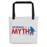 Normal is a Myth (Bigfoot) Tote Bag