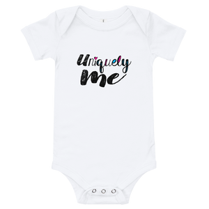 baby onesie babysuit bodysuit Uniquely me different one of a kind be yourself acceptance diversity inclusion inclusivity individual