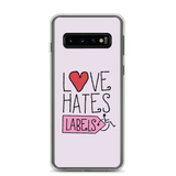 Samsung case Love Hates Labels disability special needs awareness diversity wheelchair inclusion inclusivity acceptance