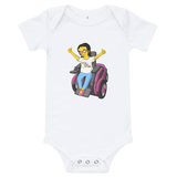 Esperanza From Raising Dion (Yellow Cartoon) Not All Actors Use Stairs Baby Onesie