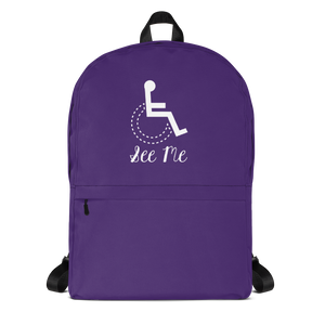 school backpack see me not my disability wheelchair inclusion inclusivity acceptance special needs awareness diversity