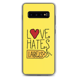 Love Hates Labels (Yellow Samsung Case)