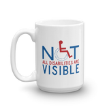 Not All Disabilities are Visible (Men's Design Mug)
