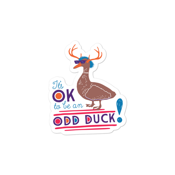 sticker It’s OK to be an odd duck Raising Dion Esperanza fan Netflix Sammi Haney different bird