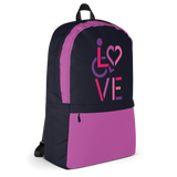 LOVE (for the Special Needs Community) Backpack Stacked Design 2 of 3