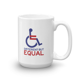 Different but Equal (Disability Equality Logo) Mug