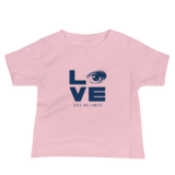 Love Sees No Limits (Halftone Stacked Design, Baby Shirt)