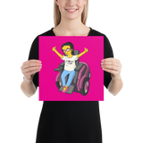 Esperanza From Raising Dion (Yellow Cartoon) D.D.N.E.L. Poster