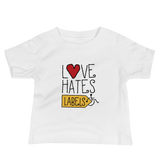 baby Shirt Love Hates Labels disability special needs awareness diversity wheelchair inclusion inclusivity acceptance