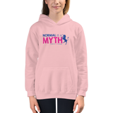 kid's hoodie normal is a myth unicorn peer pressure popularity disability special needs awareness inclusivity acceptance activism