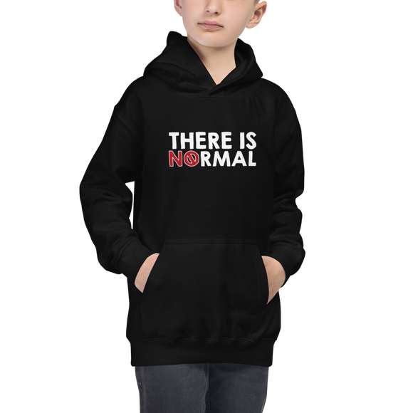 kid's hoodie there is no normal myth peer pressure popularity disability special needs awareness diversity inclusion inclusivity acceptance activism