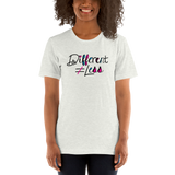Different Does Not Equal Less (Disability Logo Added into "D") Light Shirts