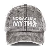 Normal is a Myth (Bigfoot) Vintage Cotton Twill Cap
