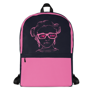 backpack school I love Pink pink glasses love luv heart Raising Dion Esperanza fan Netflix Sammi Haney