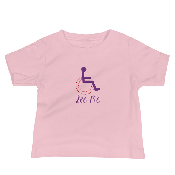 baby Shirt see me not my disability wheelchair inclusion inclusivity acceptance special needs awareness diversity