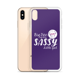 Big Fan of this Sassy Little Girl (Esperanza - Raising Dion) Purple iPhone Case
