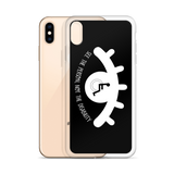 See the Person, Not the Disability (Eyelash Design) Black iPhone Case