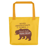 tote bag Never Underestimate the power of a Special Needs Mama Bear! mom momma parent parenting parent moma mom mommy power