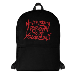 backpack school never seek approval for being yourself peer pressure bullying acceptance popularity inclusivity teenagers self-image insecurity positive self-esteem different