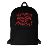 backpack school never seek approval for being yourself peer pressure bullying acceptance popularity inclusivity teenagers self-image insecurity positive self-esteem different