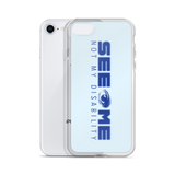 See Me Not My Disability (Halftone) Blue iPhone Case