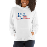See the Person, Not the Disability (Hoodie White/Grey)