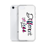 Different Does Not Equal Less (As Seen On Netflix’s Raising Dion) White iPhone Case